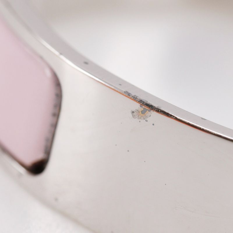 Hermes Click H PM H Bracelet Metal Silver/pink Ladies 36.2g Bangle