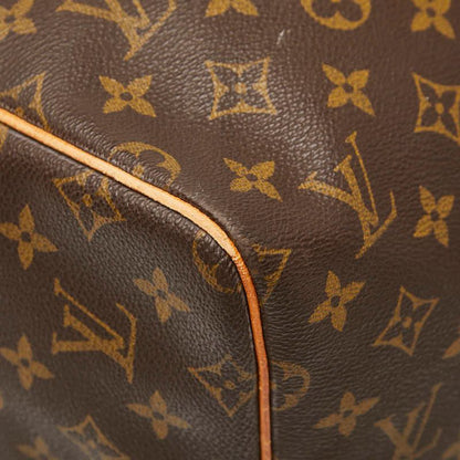 Louis Vuitton Monogram Keepall 55 Boston Bag Travel Bag M41424 Brown PVC