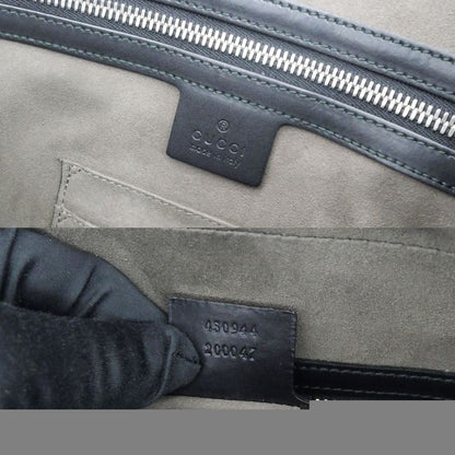 Gucci GG Supreme 2way Briefcase 450944 Bag Beige Black PVC Leather