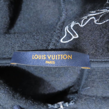20aw Louis Vuitton Flower Embroidery Wool Zip Up Hoodie Jacket Outerwear Dark