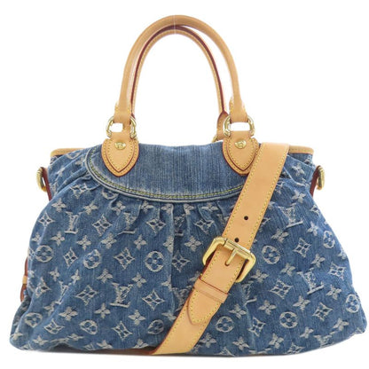 Louis Vuitton M95349 Neo-kavi MM Handbag Denim Women