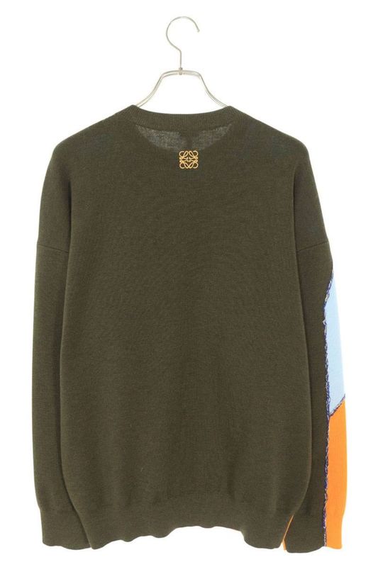 Loewe H526y14kdl Anagram Embroidery Puzzle Sweater Knit Men's S