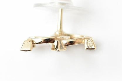 Chanel Earrings Accessories Chanel Earrings CC Rhinestone Gold
