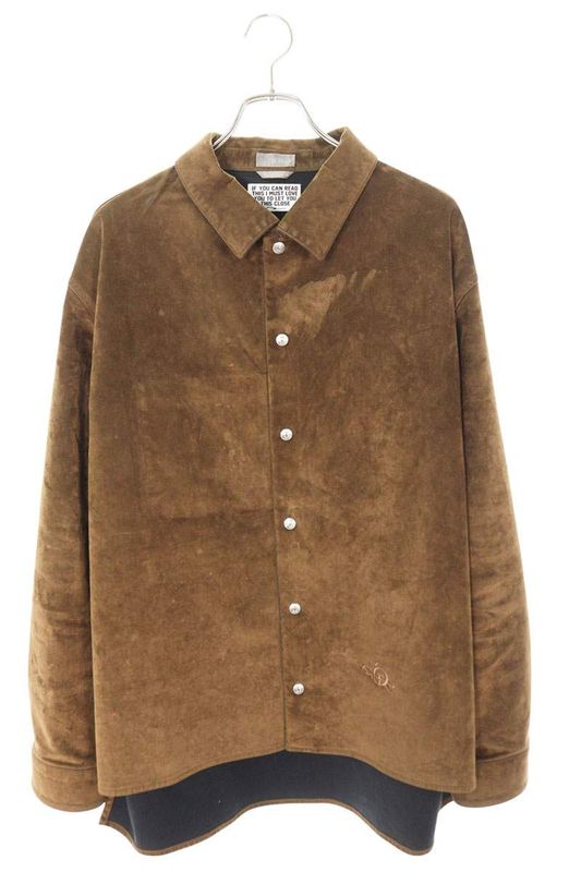 Dior 22AW 283d493by509 Cactus Jack Oversized Long Sleeve Shirt Men's 56