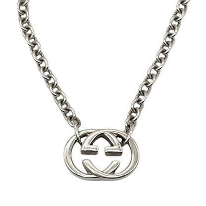 Gucci Necklace Interlocking G Logo 925 Silver