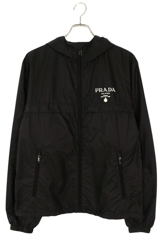 Prada Sgc052 S221 1WQ9 Re-nylon Front Logo Zip-up Nylon Blouson Men 50