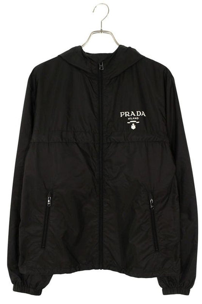 Prada Sgc052 S221 1WQ9 Re-nylon Front Logo Zip-up Nylon Blouson Men 50