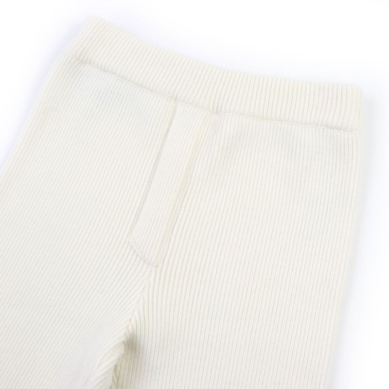 Gucci 758097 Wool Knit Pants With Logo Bottoms White S Genuine