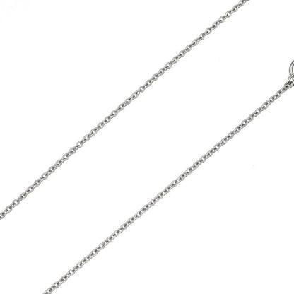 Hermes Necklace Mini Maillon PM Black Silver-color- Chaine D'ancre