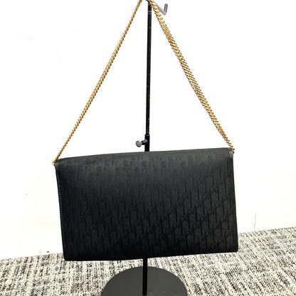 Christian DIOR Trotter Pattern Chain 2WAY Bag: Y2044