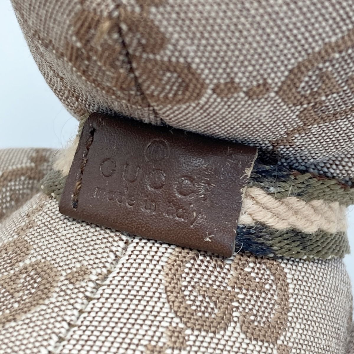 Gucci GG Canvas Teddy Bear 7077722 Beige Plush Bear