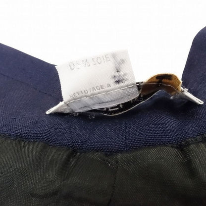 Vintage Old Celine French Silk Blend Wide Slacks Pants with Gold Buttons Size