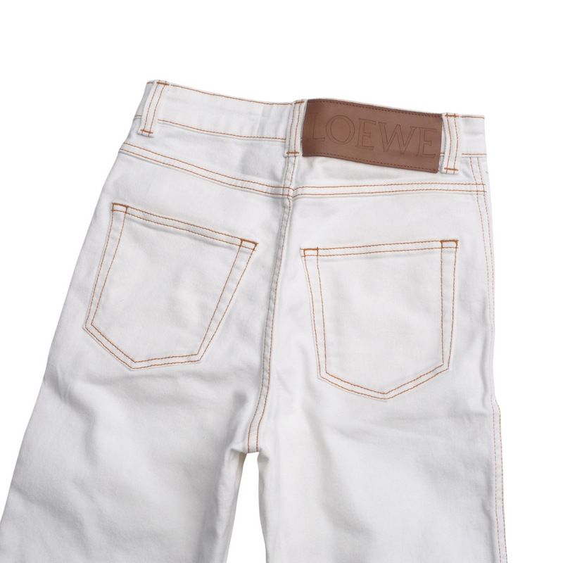 Loewe Denim Pants Size 32 White Denim Jeans Made In Italy 20250328 Ra3884