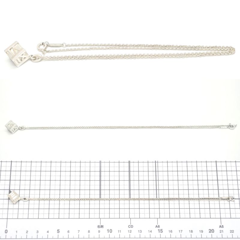 Tiffany & Co Tiffany & Co Atlas Cube Pendant Necklace Star Ring Silver Sv925