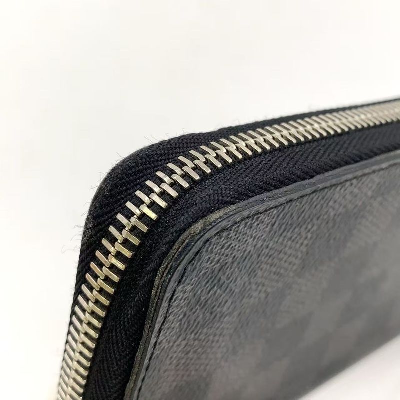 Louis Vuitton Zippy Wallet Vertical Damier Graphite Damier Graphite PVC Black