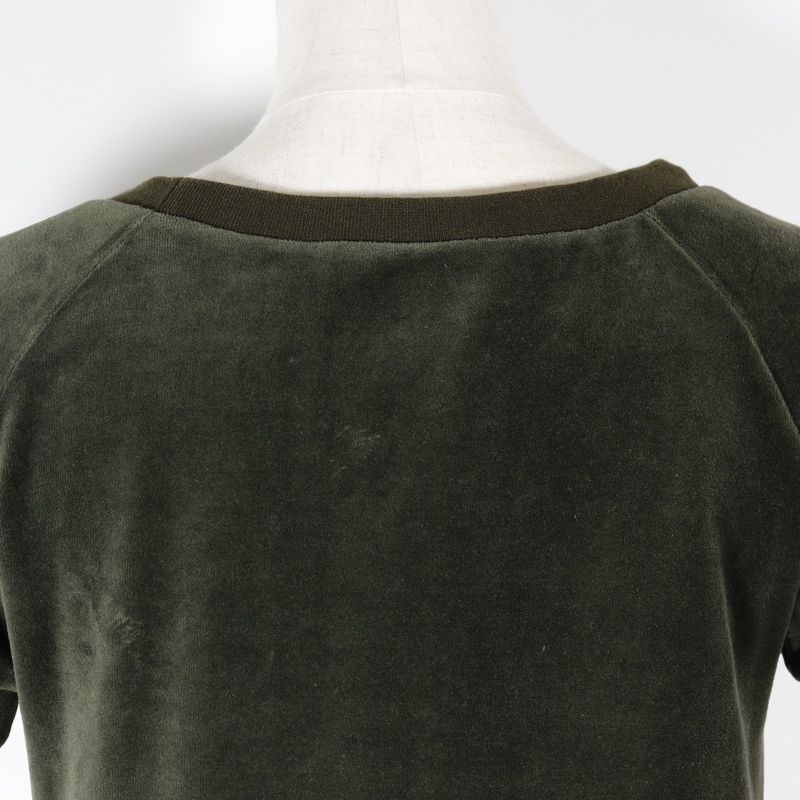 Gucci Sideline 324467 X5279 Velour Khaki Women's Dress