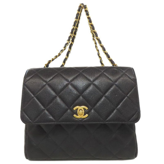Chanel Matelasse Coco Mark Gold Hardware Shoulder Bag Grained Calfskin Women
