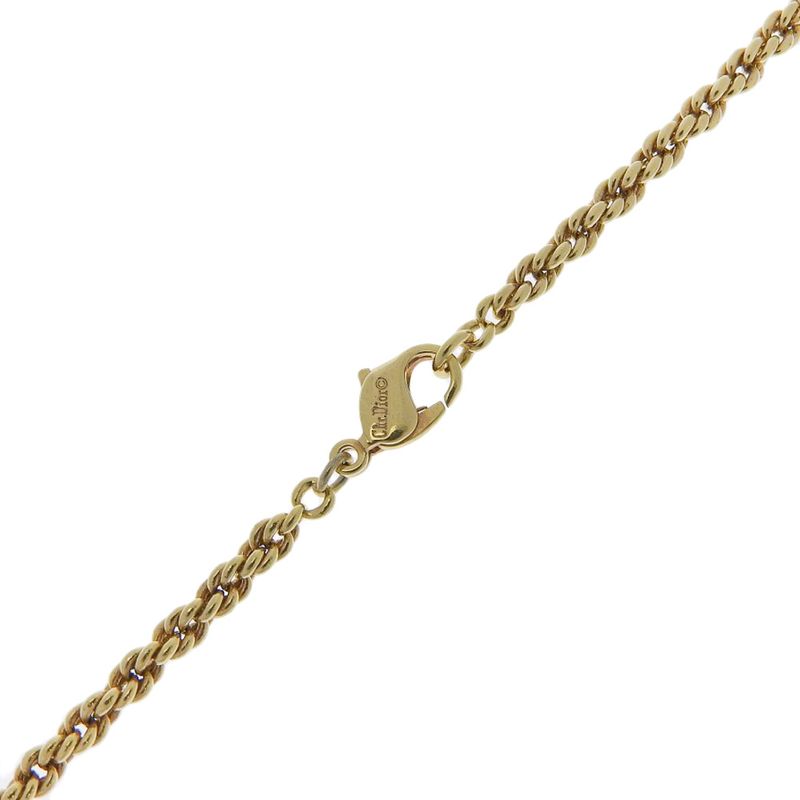 [dior] Christian Dior Vintage Circle Gold Plated And Rhinestone Ladies 29.0g