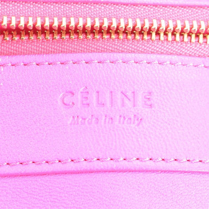 Celine Horizontal Cabas Leather Tote Bag Shoulder Hand Pink Bicolor A4 Ladies
