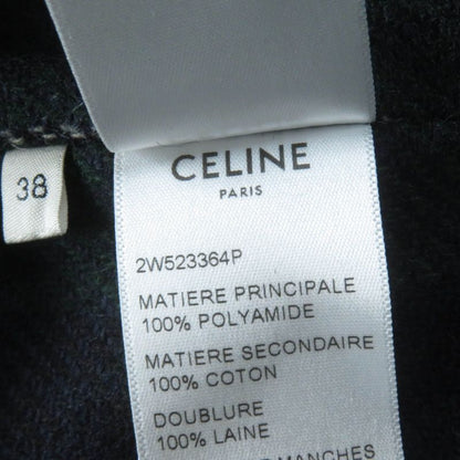 Celine 2w523364p Emblem Gold Button Padded Hunting Jacket Black 38 Made In