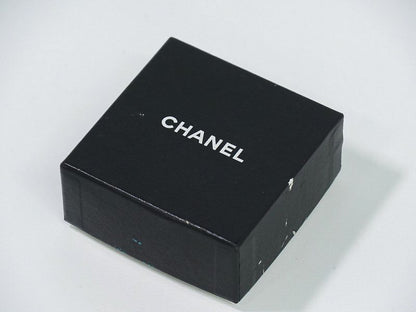 Authentic Chanel Coco Mark Multi-colored Stone Earrings GP Gold Plated Coco