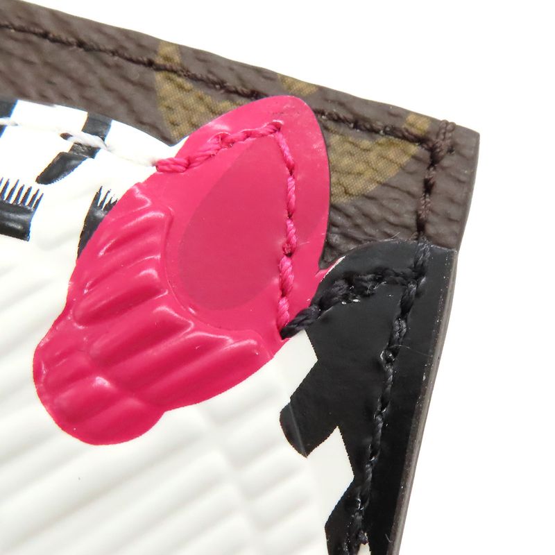 Louis Vuitton Card Case Porte Carte Surple Monogram Canvas Monogram × Green