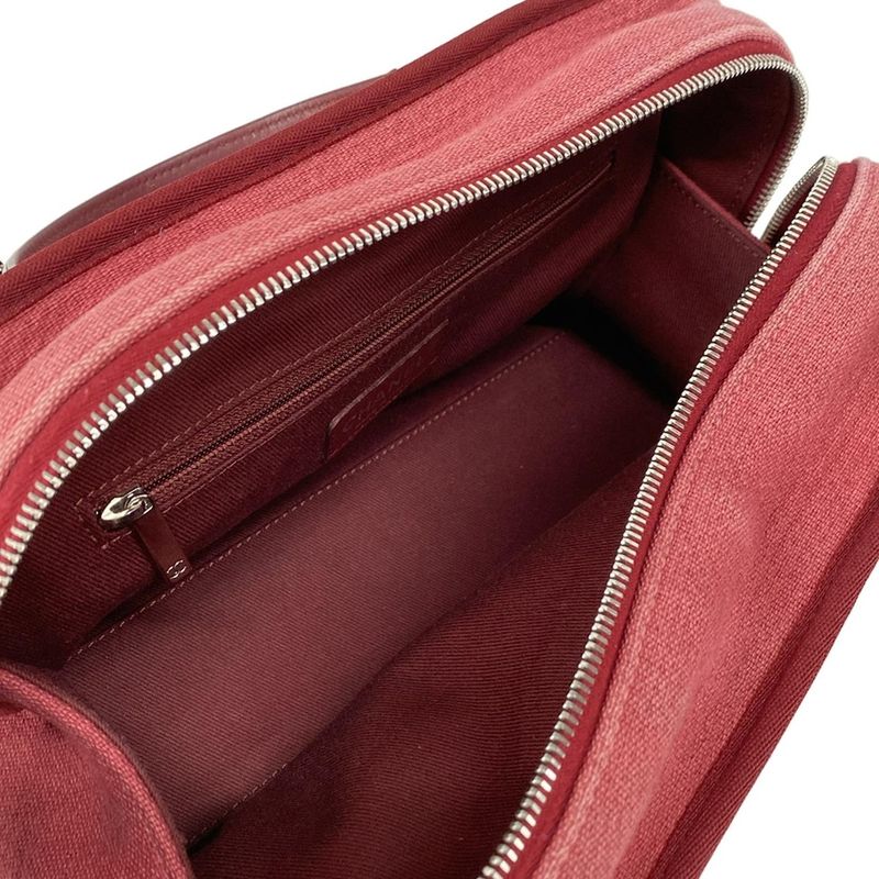 Chanel Shoulder Bag Deauville Beau Ring Bag Bordeaux Chain Shoulder / Silver