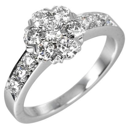 [van Cleef & Arpels] Van Cleef & Arpels Fleurette Pt950platinum × Diamond #8