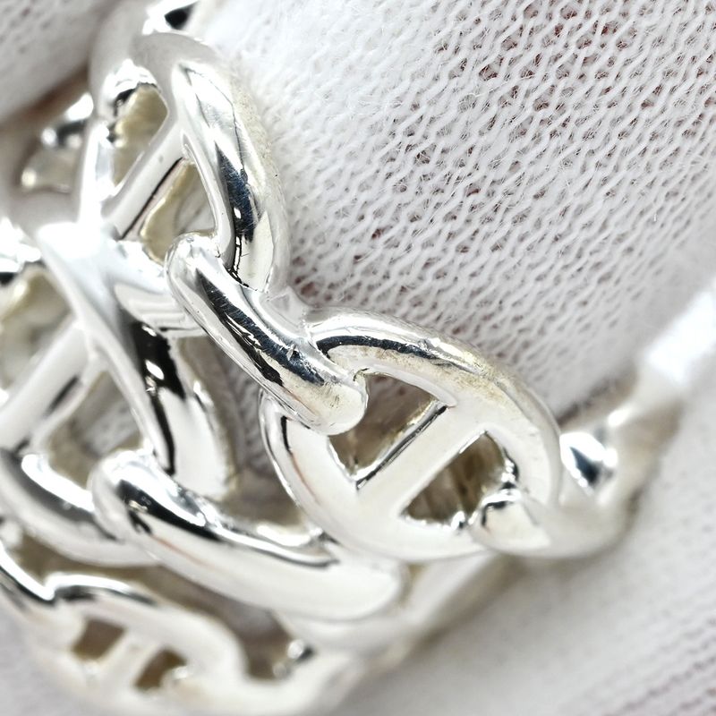 Hermes Ring Chaine D'ancre Anchene GM Silver 925 Silver #46 (Jp6) Accessories