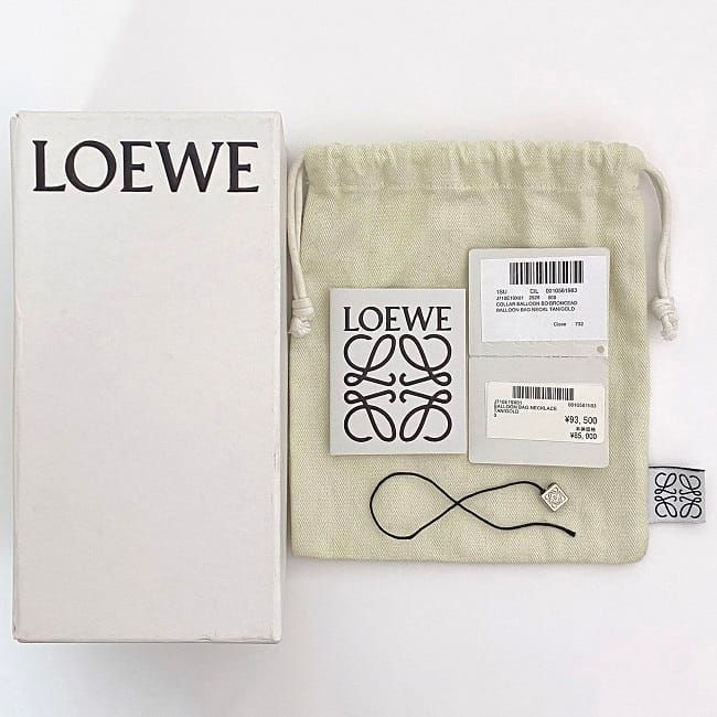 Loewe Necklace Balloon Bag Brown Gold Balloon