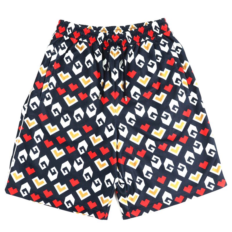 Gucci 23AW 752639 All-over Design Shorts Navy White Red XS With Box Made In