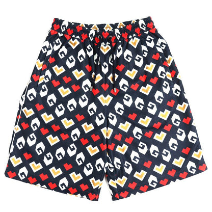 Gucci 23AW 752639 All-over Design Shorts Navy White Red XS With Box Made In
