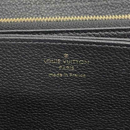 Louis Vuitton Monogram Empreinte Zippy Wallet M61864 Noir Black Ladies