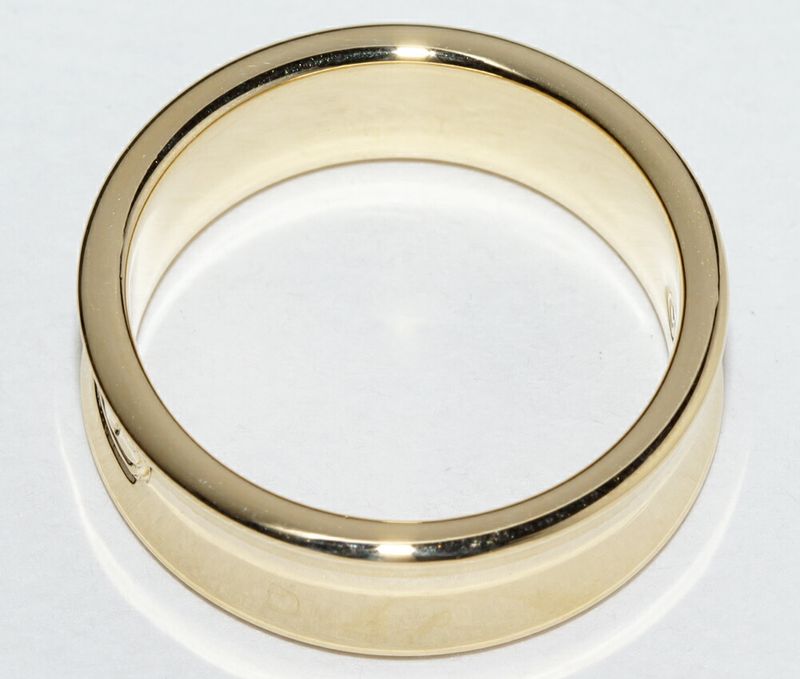 Tiffany & Co Ring 18K Yellow Gold 1837 Medium Ring Width 6mm (024in)