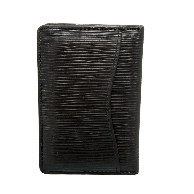 Louis Vuitton Epi Card Case With Organizer De Poche M63582 Noir Black Leather