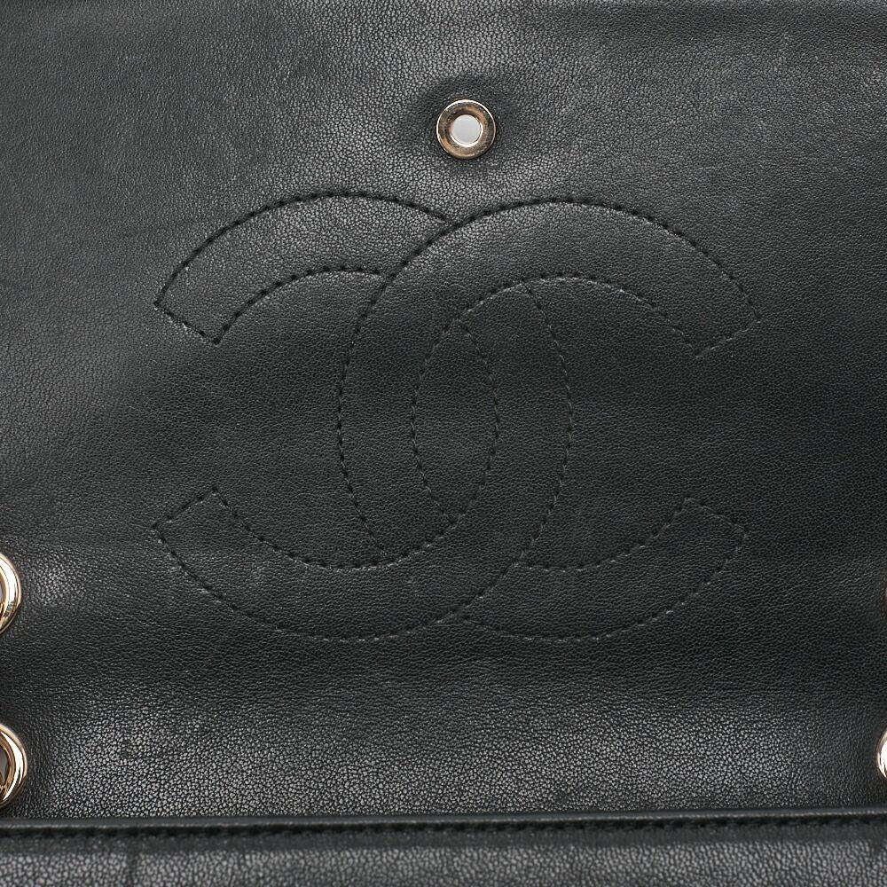 Chanel Shoulder Bag V Stitch Coco Lock Chain Shoulder Lambskin Black Gold