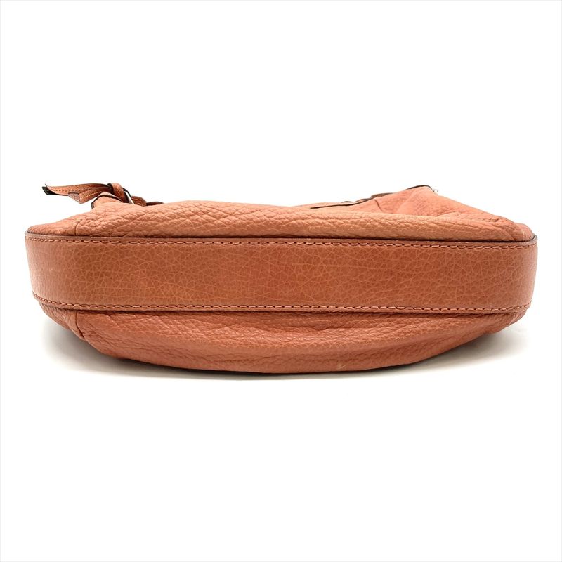 Gucci Shoulder Bag Leather 257090 Pink Silver Hardware D7608708 Bamboo Full