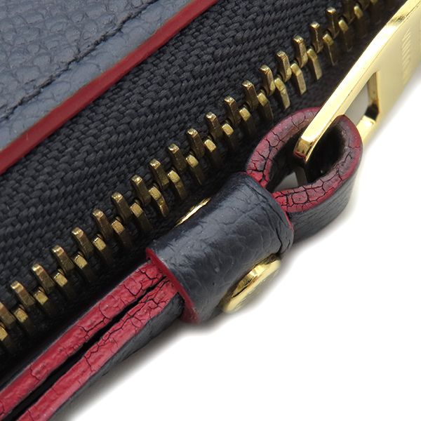 Louis Vuitton Long Wallet Zippy Wallet Monogram Empreinte Marine Rouge Gold