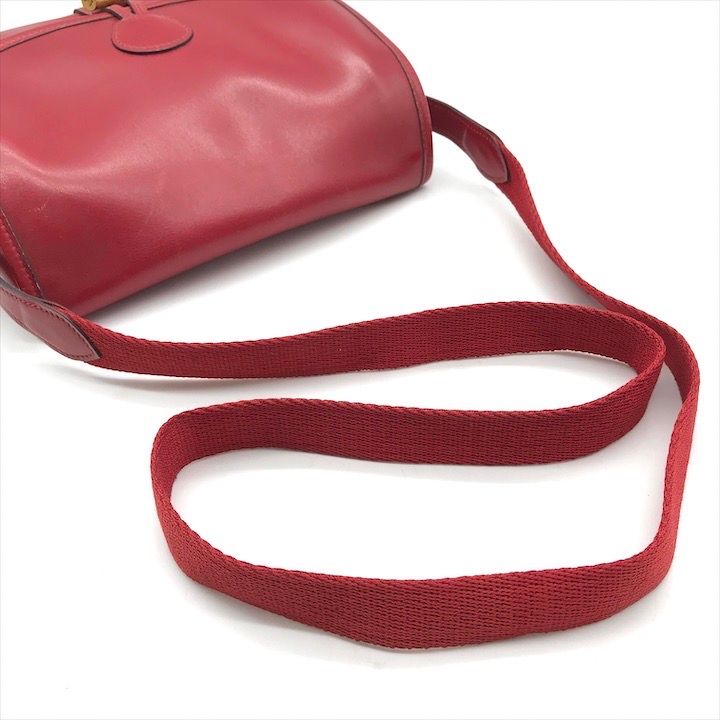 Hermes Vintage Box Calf Shoulder Bag Red