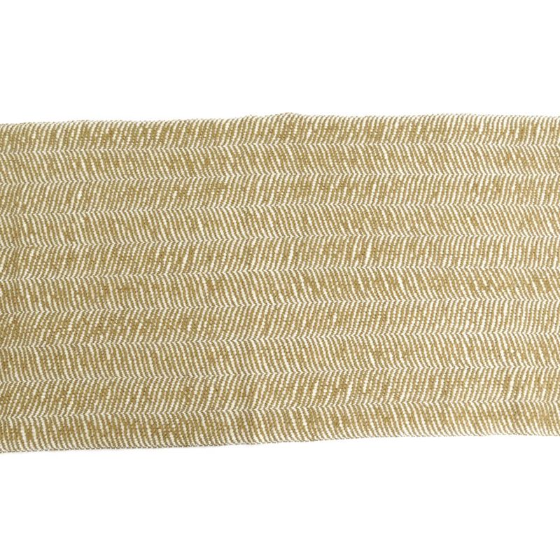Hermes Muffler - Wavy - Double Face Beige Camel Cashmere Shawl Unisex
