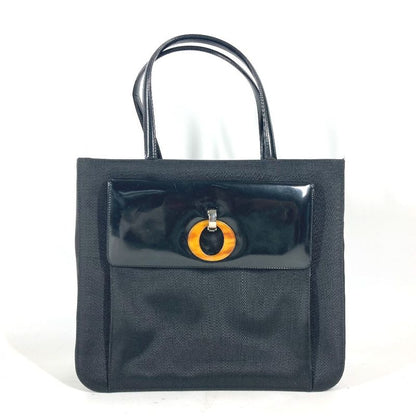 DIOR Handbag Shoulder Bag Leather Black