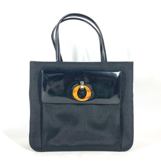 DIOR Handbag Shoulder Bag Leather Black