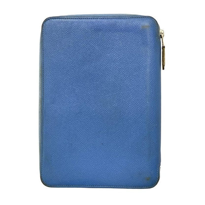 Hermes Notebook Agenda Zip Silk Inn Blue Round Zipper
