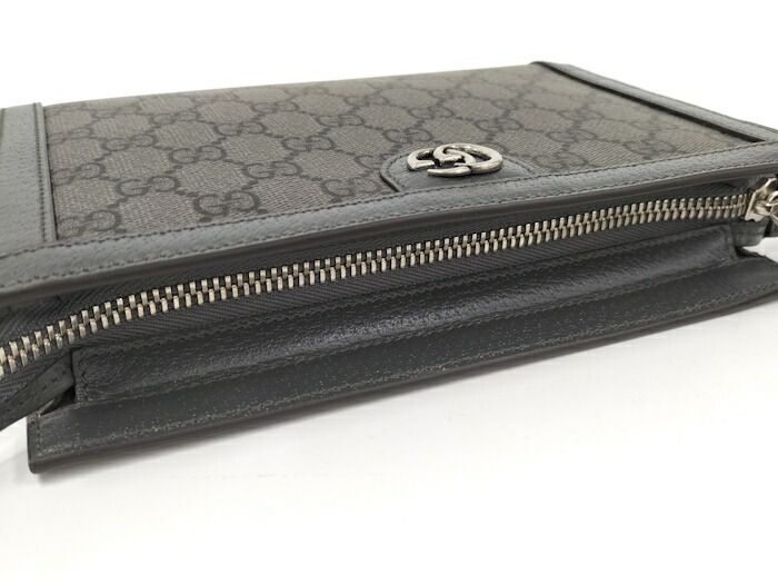 Gucci Shoulder Bag PVC Gray 795467