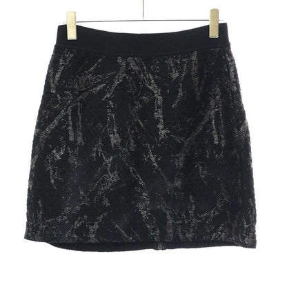 Chanel Wool Knit Skirt P42496k04282 Black 42