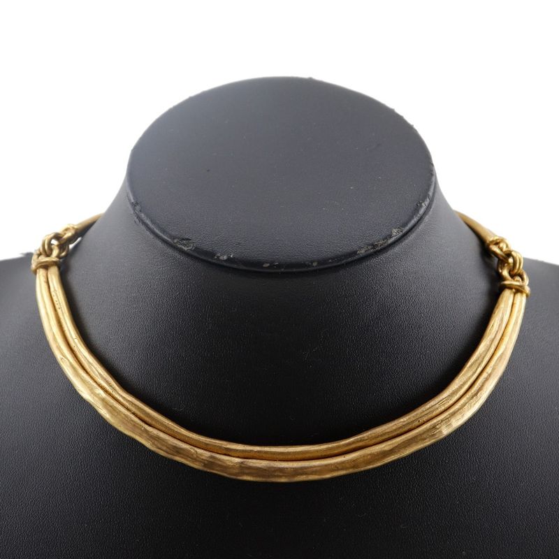 Hermes Mantel Vintage Bijouterie Fantaisie Gold Plated Ladies 79.6g Choker