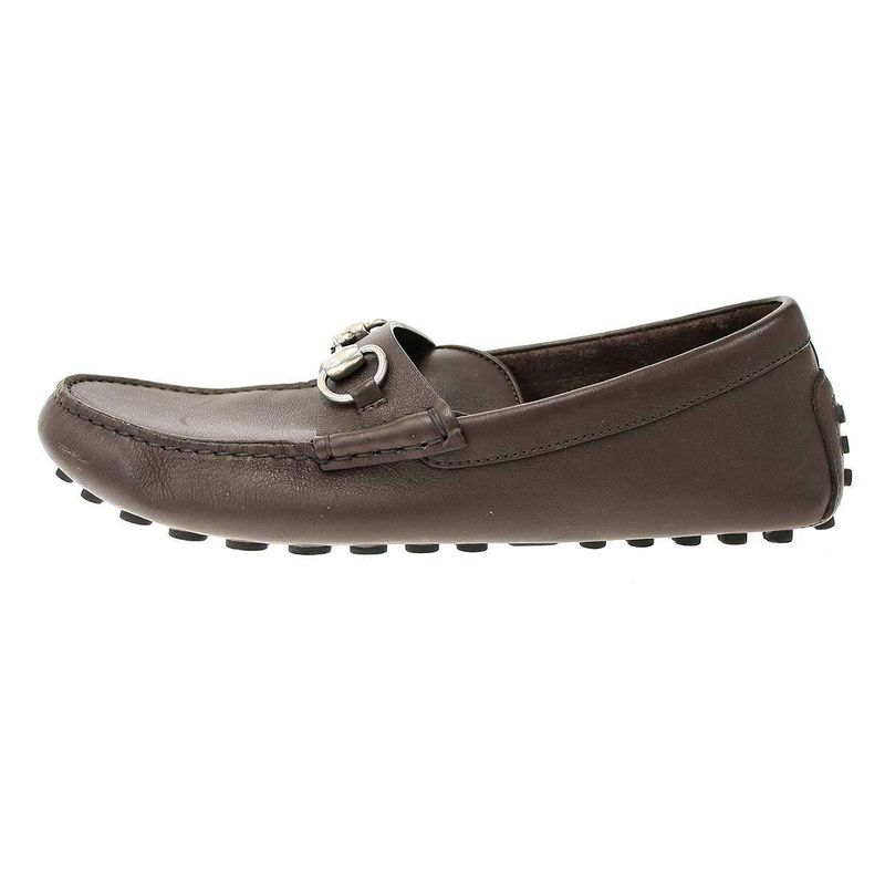 Gucci Horsebit Driving Shoes Loafers 765859 Brown 6