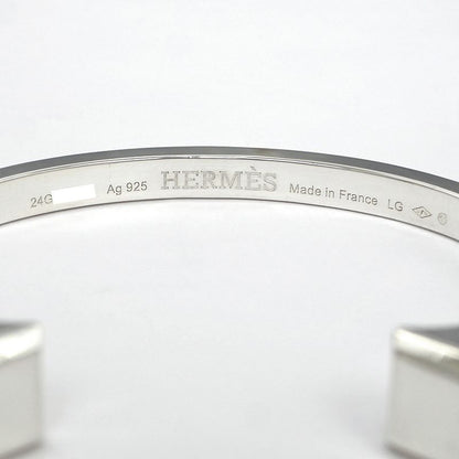 Hermes Bracelet Bangle Cour De Forge LG Ag925 SV Silver - Jewelry -