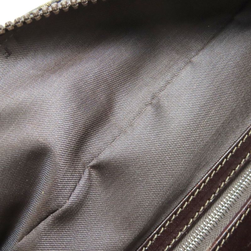 Fendi Zucca Pattern Handbag Canvas Leather Women