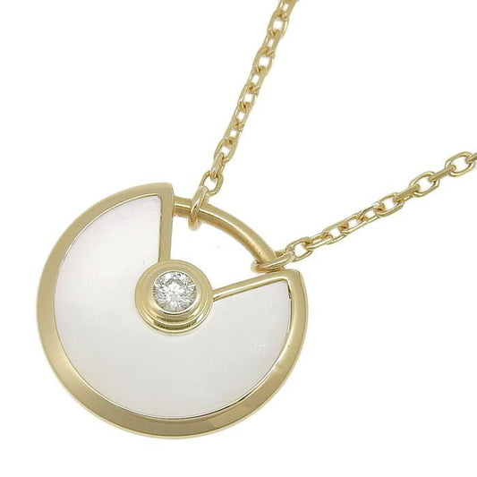 Cartier Amulet De Cartier Pearl Diamond Necklace XS 18K Yellow Gold 750 Yellow